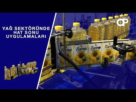 Yağ · Kolileme ve paletleme